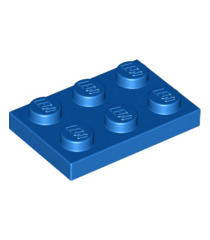 LEGO - Plaat 2 x 3 - Blue | N - Thumbnail