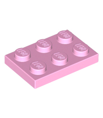 LEGO - Plaat 2 x 3 - Bright Pink | N - Thumbnail