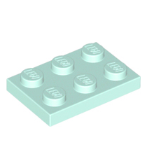 LEGO - Plaat 2 x 3 - Light Aqua | N - Thumbnail
