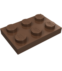 LEGO - Plaat 2 x 3 - Brown | N - Thumbnail
