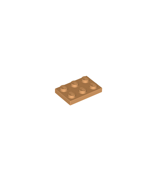 LEGO - Plaat 2 x 3 - Medium Nougat | N