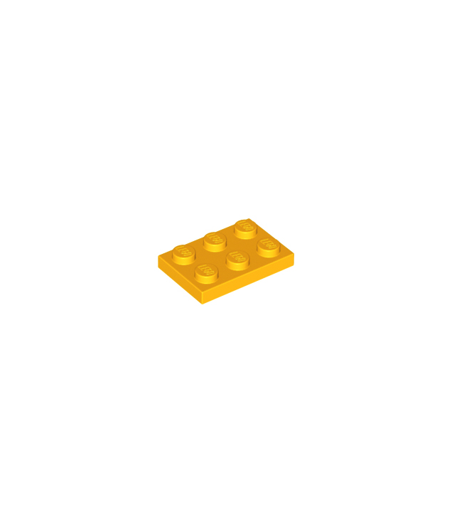 LEGO - Plaat 2 x 3 - Bright Light Orange | N