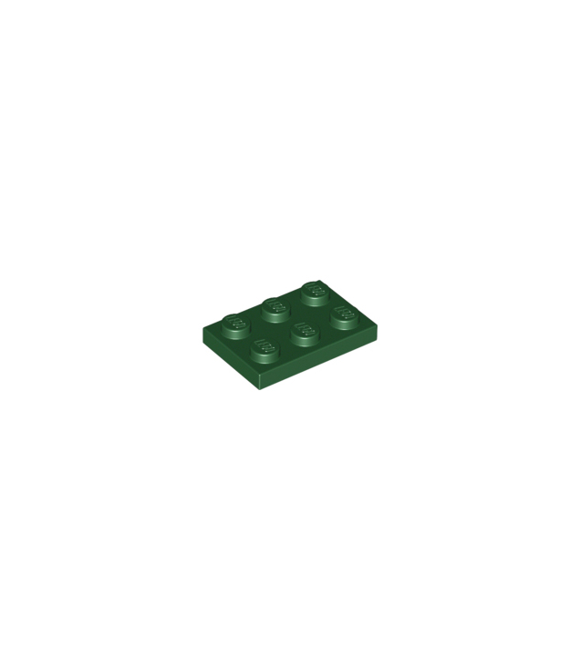 LEGO - Plaat 2 x 3 - Dark Green | N
