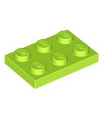 LEGO - Plaat 2 x 3 - Lime | N - Thumbnail