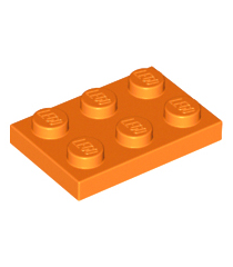 LEGO - Plaat 2 x 3 - Orange | N - Thumbnail