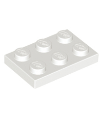 LEGO - Plaat 2 x 3 - White | N - Thumbnail