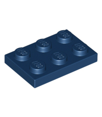 LEGO - Plaat 2 x 3 - Dark Blue | N - Thumbnail