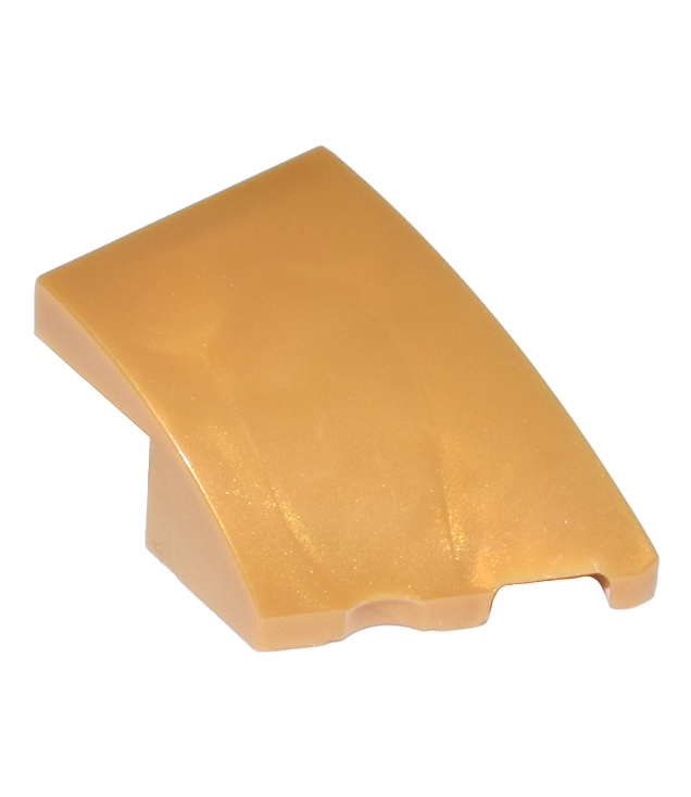 LEGO - Wig 3 x 2 rechts zonder noppen - Pearl Gold | N