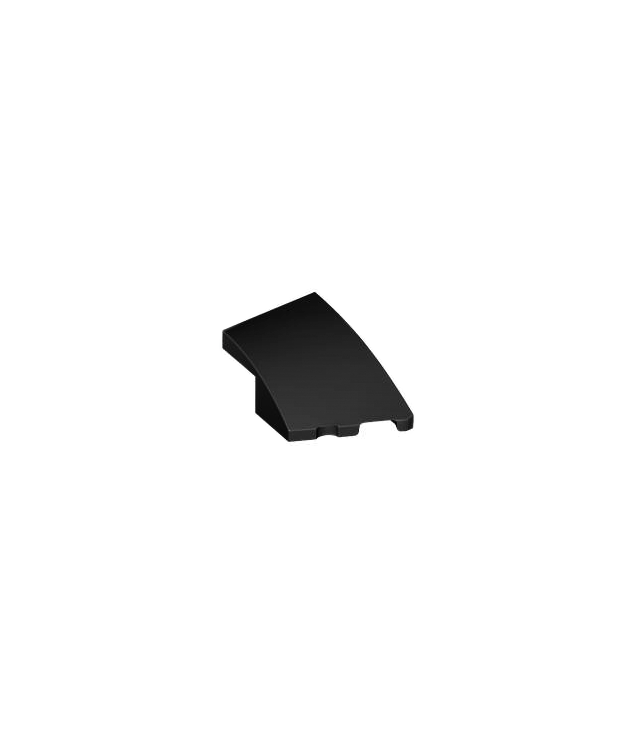LEGO - Wig 3 x 2 rechts zonder noppen - Black | N