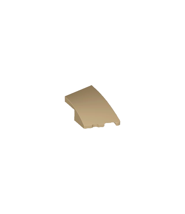LEGO - Wig 3 x 2 rechts zonder noppen - Dark Tan | N