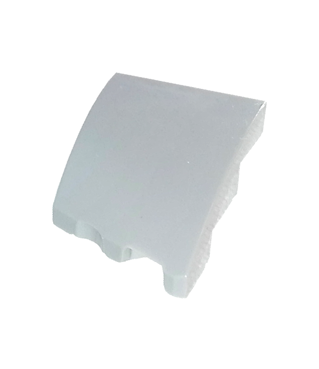 LEGO - Wig 3 x 2 rechts zonder noppen - Light Bluish Gray | N