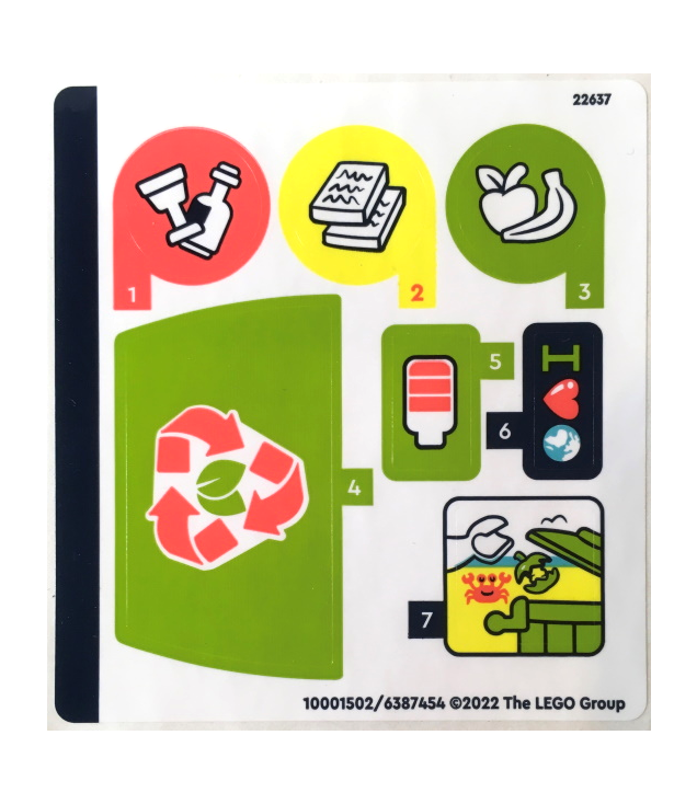 LEGO - Stickervel voor set 41712 – (10001502/6387454) - (Not Applicable) | N