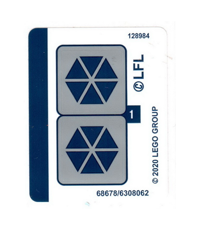 LEGO - Stickervel voor set 75283 – (68678/6308062) - (Not Applicable) | N