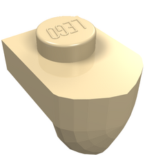 LEGO - Plaat, gemodificeerd 1 x 1 met verticale tand - Tan | N - Thumbnail