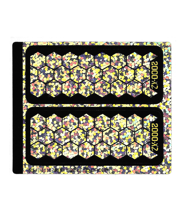 LEGO - Stickervel voor set 6454, vel 1, holografisch gespiegeld – (72547/4116783) (Vintage jaren ’90 stickervel) - (Not Applicable) | N