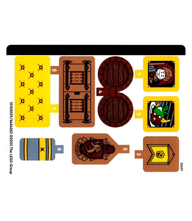 LEGO - Stickervel voor set 76412 – (10103029/6434262) - (Not Applicable) | N
