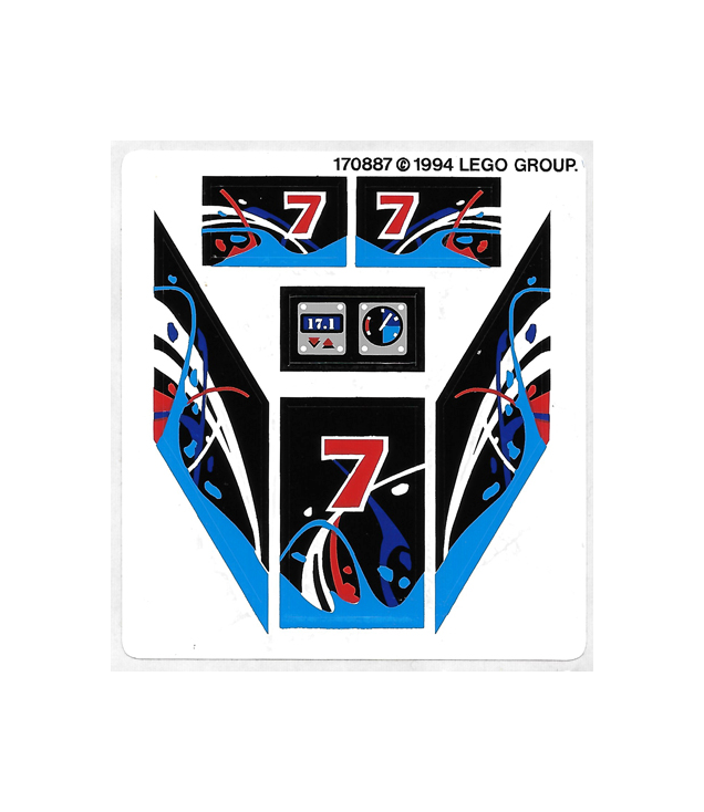 LEGO - Stickervel voor set 8223 – (170887) (Vintage jaren ’90 onderdeel) - (Not Applicable) | N