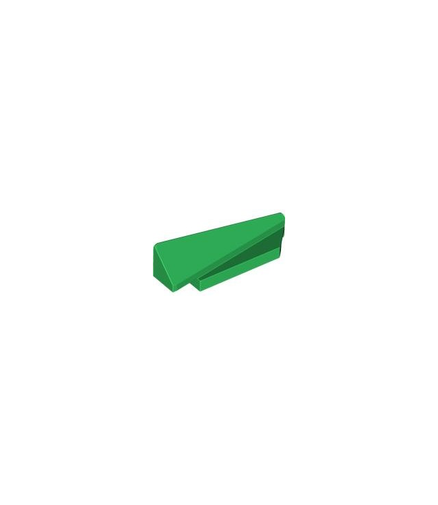 LEGO - Wig 5 x 1 x 1 1/3 met 4 x 1 basis rechts - Green | N