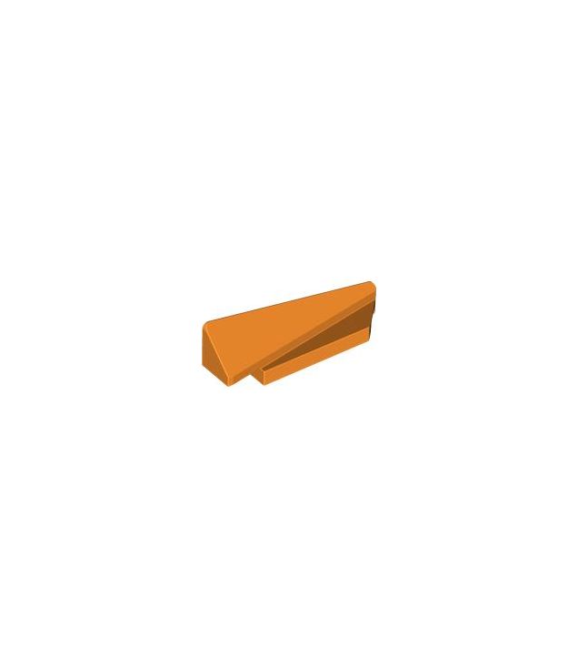 LEGO - Wig 5 x 1 x 1 1/3 met 4 x 1 basis rechts - Orange | N