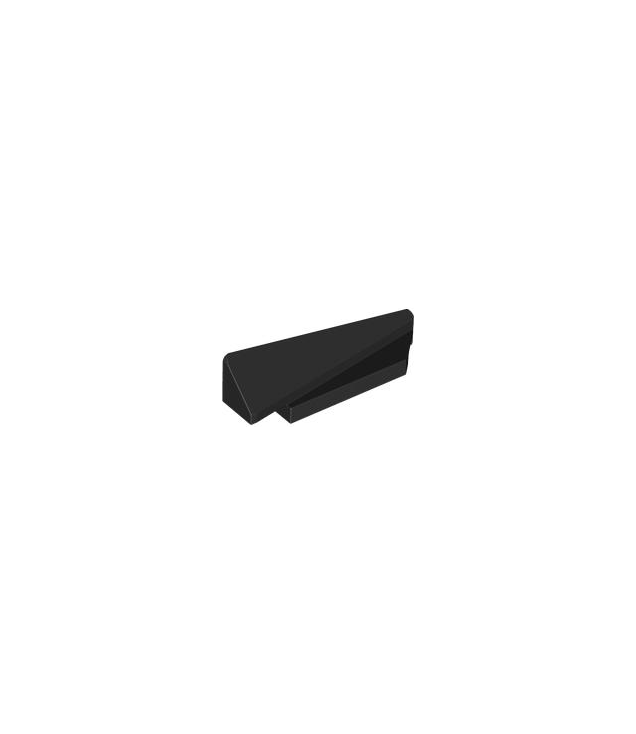LEGO - Wig 5 x 1 x 1 1/3 met 4 x 1 basis rechts - Black | N