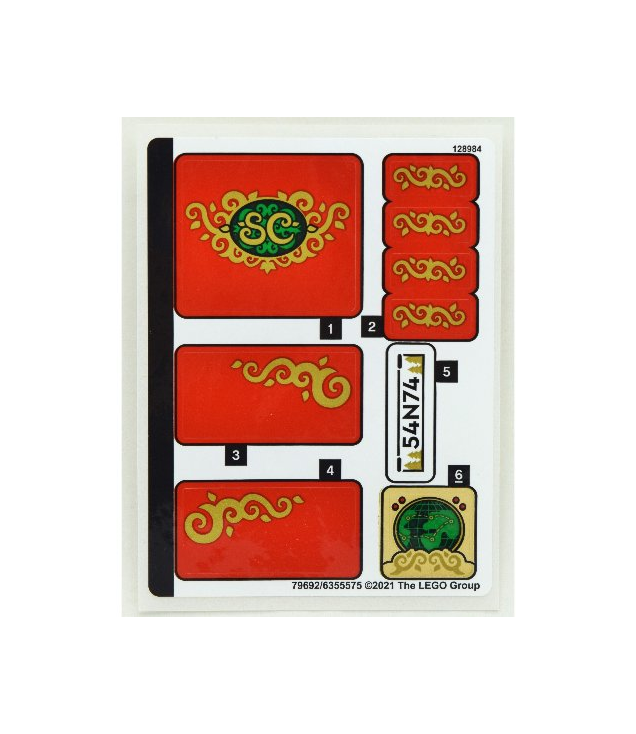 LEGO - Stickervel voor set 40499 – (79692/6355575) - (Not Applicable) | N