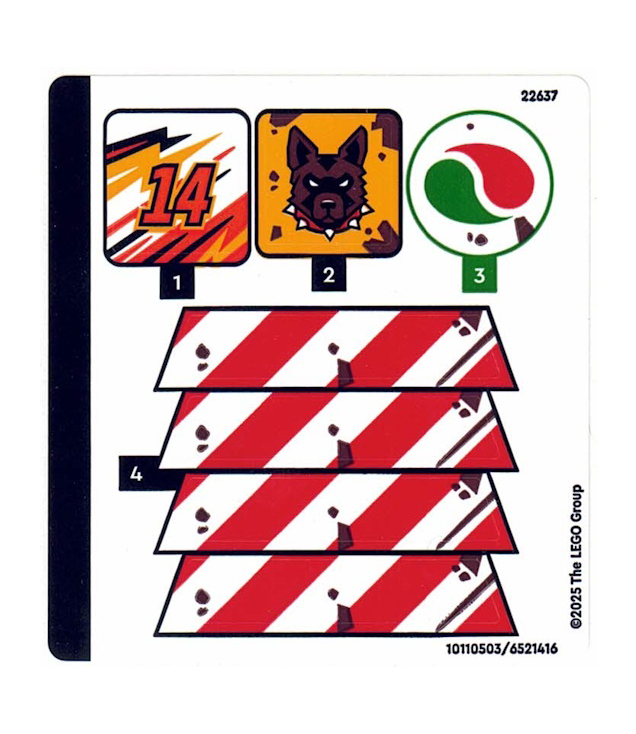 LEGO - Stickervel voor set 60472 – (10110503/6521416) - (Not Applicable) | N