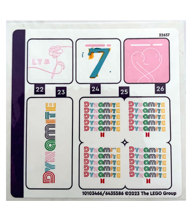 LEGO - Stickervel voor set 21339, vel 4 – (10103466/6435586) - (Not Applicable) | N
