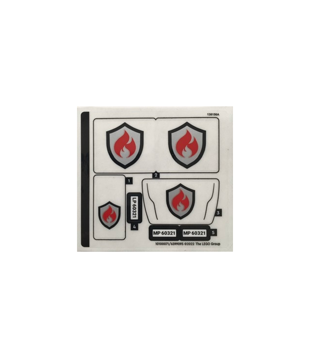 LEGO - Stickervel voor set 60321, vel 1 – (10100071/6399095) - (Not Applicable) | N