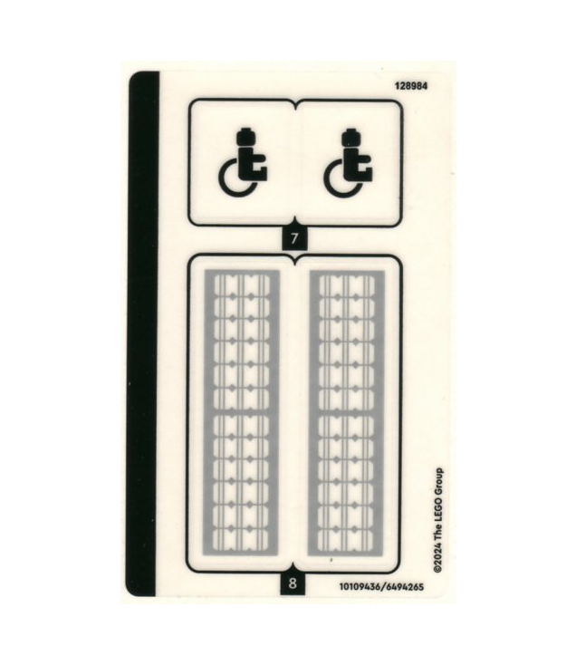 LEGO - Stickervel voor set 60423, vel 2 – (10109436/6494265) - | N