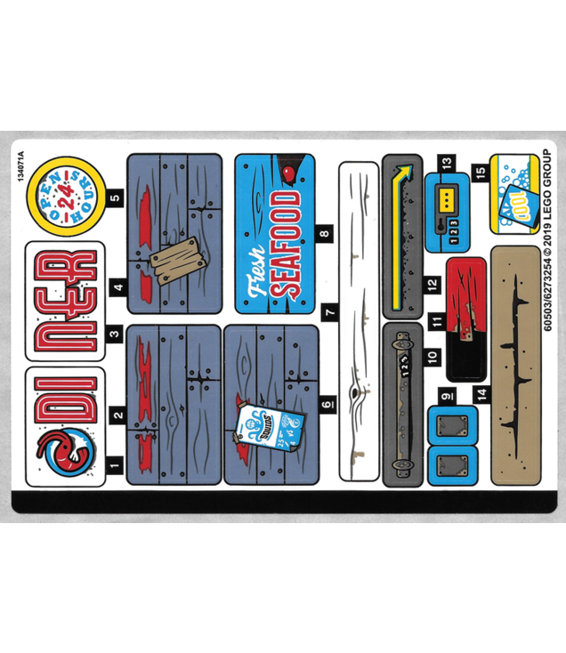 LEGO - Stickervel voor set 70422 – (60503/6273254) - (Not Applicable) | N
