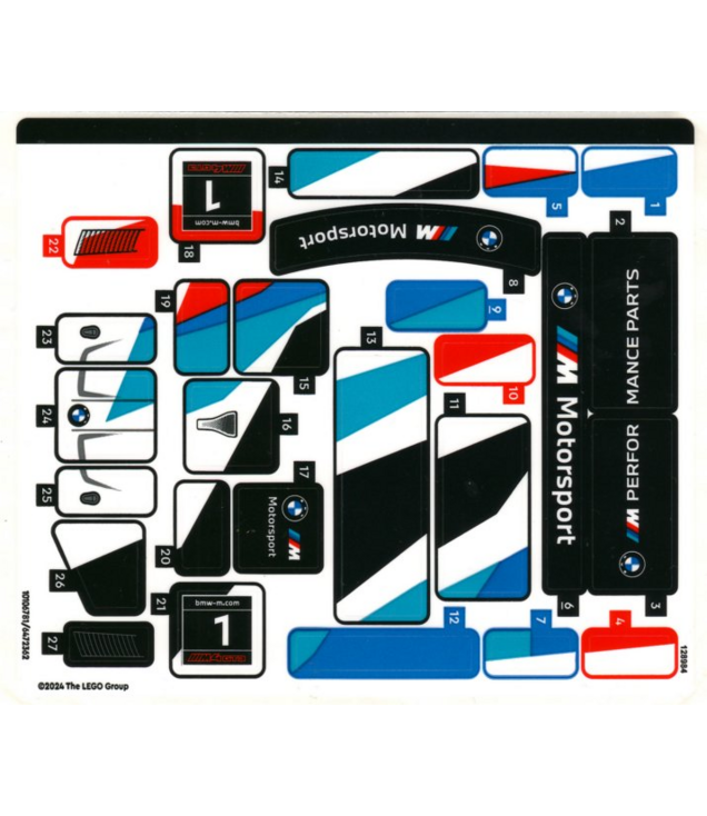 LEGO - Stickervel voor set 76922, vel 1 – (10106781/6472362) - (Not Applicable) | N