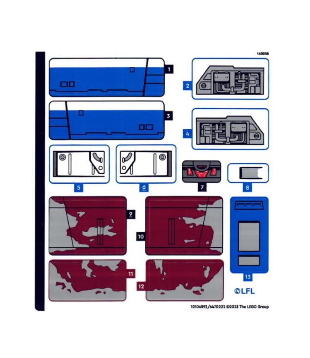 LEGO - Stickervel voor set 75364 – (10106592/6470022) - (Not Applicable) | N