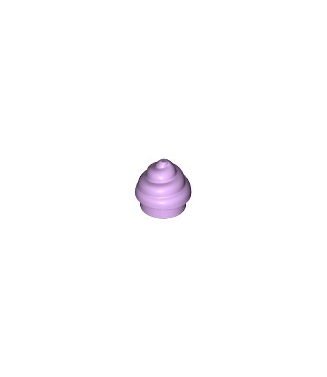 LEGO - Plaat, rond 1 x 1 met horizontale wervel / draai - Lavender | N