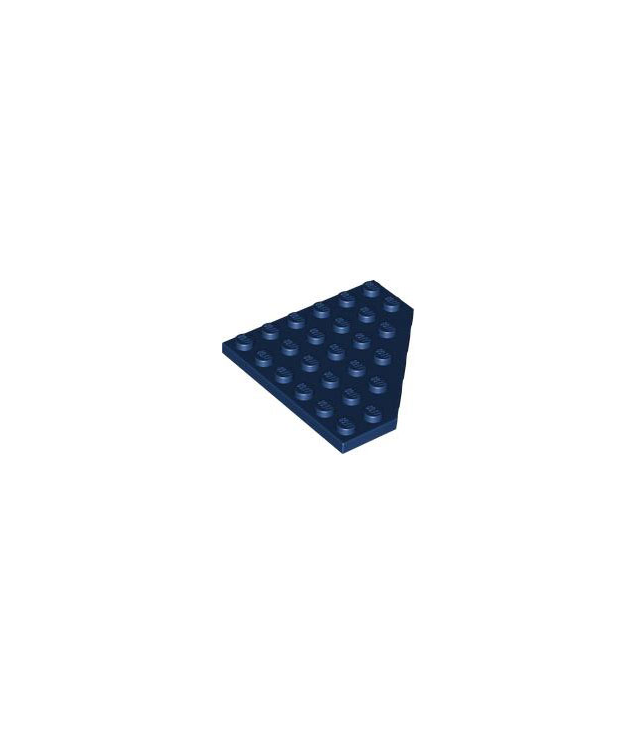LEGO - Wig, plaat 6 x 6 met afgesneden hoek - Dark Blue | N
