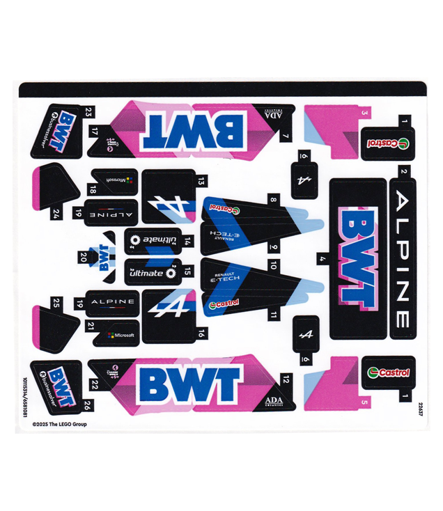 LEGO - Stickervel voor set 77248 – internationale versie – (10115314/6581081) - (Not Applicable) | N