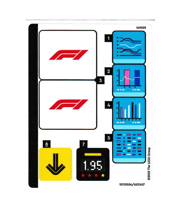 LEGO - Stickervel voor set 60443 – (10110504/6521417) - (Not Applicable) | N