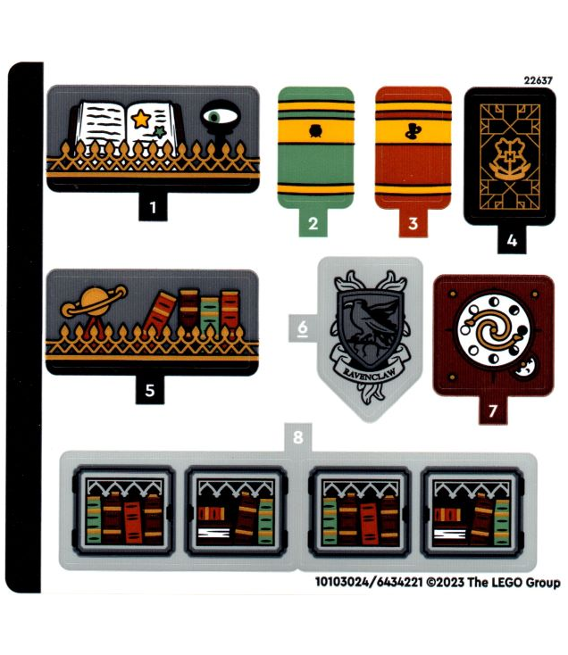LEGO - Stickervel voor set 76411 – (10103024/6434221) - (Not Applicable) | N