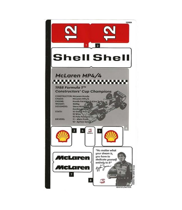 LEGO - Stickervel voor set 10330 – (10107197/6477233) - (Not Applicable) | N