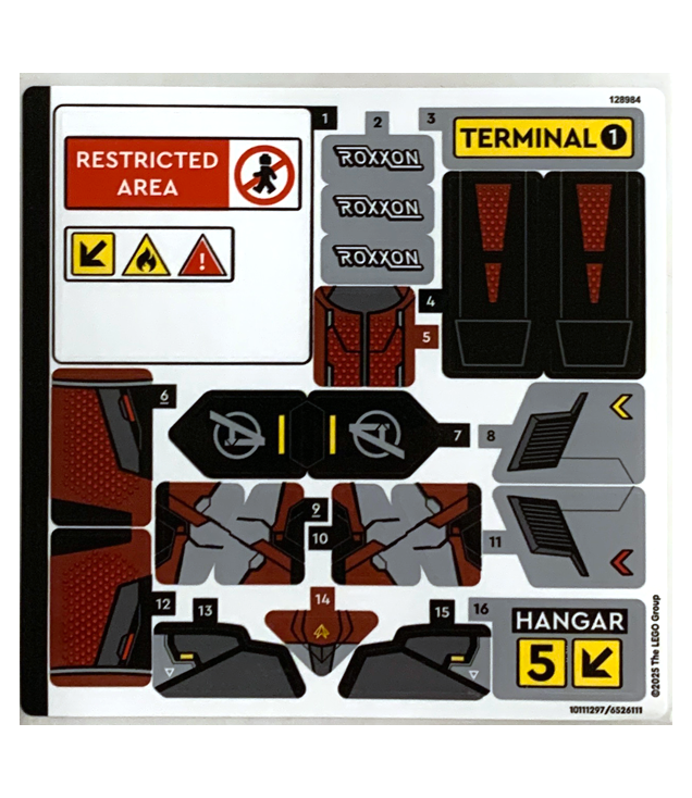 LEGO - Stickervel voor set 76314 – (10111297/6526111) - (Not Applicable) | N