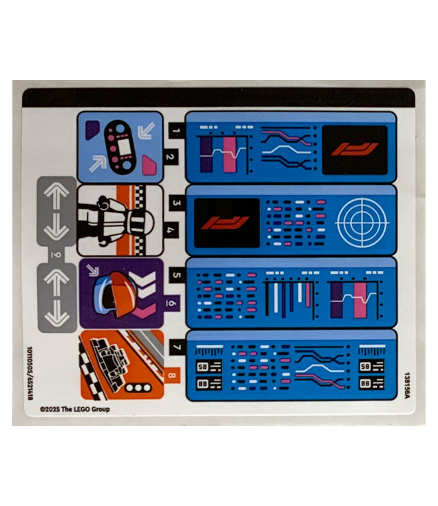 LEGO - Stickervel voor set 60444 – (10110505/6521418) - (Not Applicable) | N