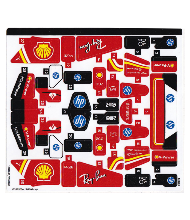 LEGO - Stickervel voor set 77242 – (10112090/6535288) - (Not Applicable) | N
