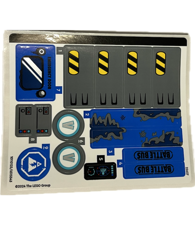 LEGO - Stickervel voor set 77073 – (10110125/6515543) - (Not Applicable) | N