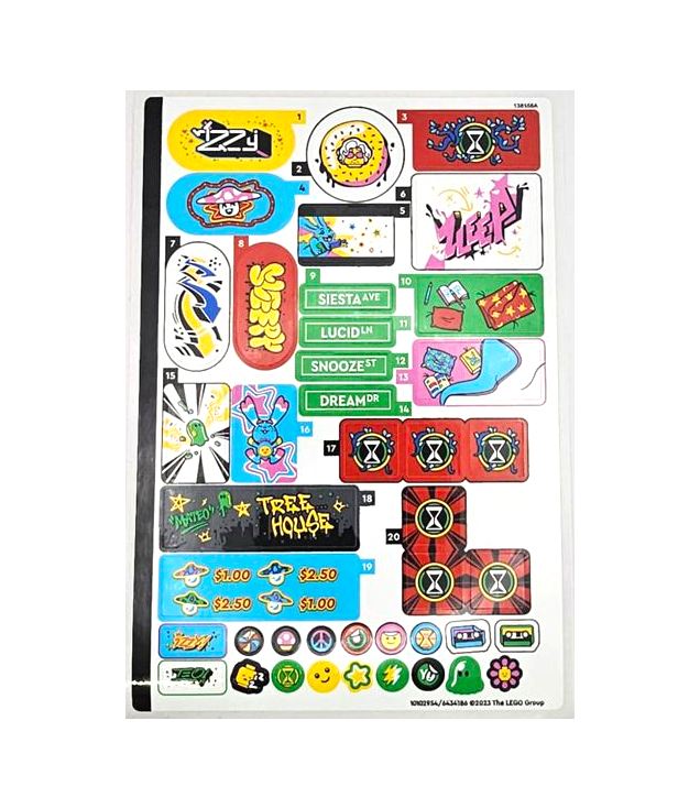 LEGO - Stickervel voor set 71461 – (10102954/6434186) - (Not Applicable) | N