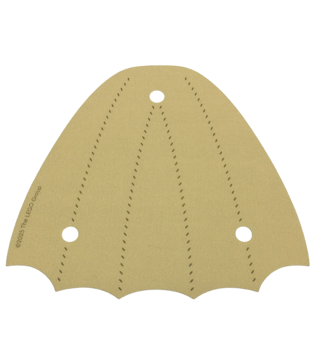 LEGO - Stoffen vleugel 12 1/2 x 11 1/2 staart met donkerbruine stikselprint - Tan | N