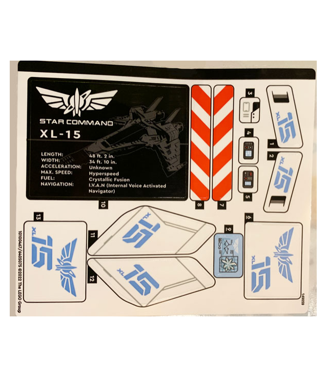 LEGO - Stickervel voor set 76832 – (10100467/6405075) - (Not Applicable) | N