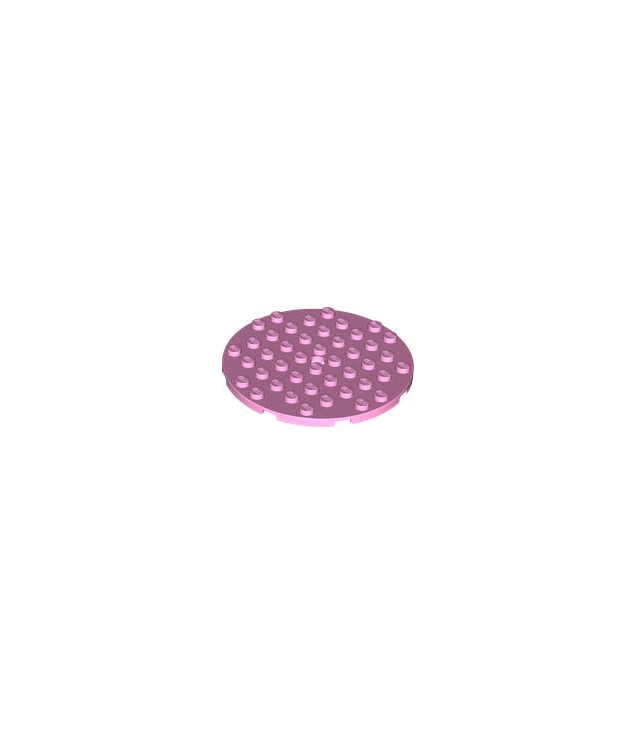LEGO - Plaat, rond 8 x 8 met gat - Bright Pink | N