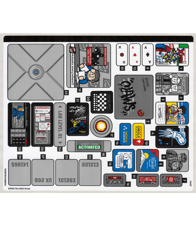 LEGO - Stickervel voor set 76294, vel 1 – (10108739/6488041) - (Not Applicable) | N