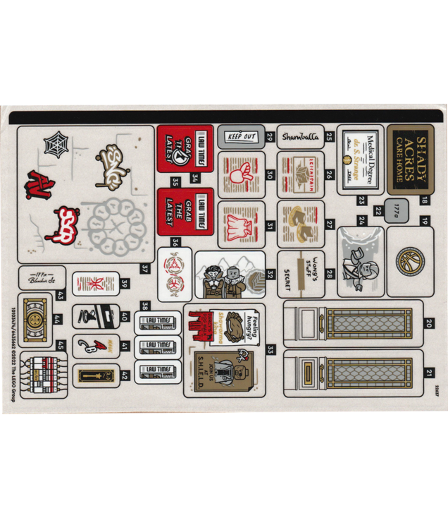 LEGO - Stickervel voor set 76218, vel 2 – (10103474/6435662) - (Not Applicable) | N