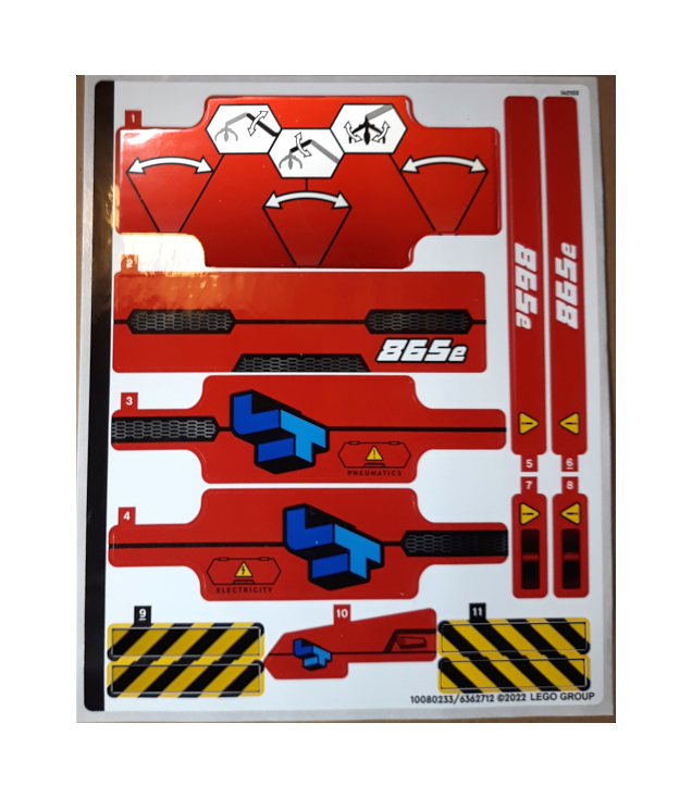 LEGO - Stickervel voor set 42144 – (10080233/6362712) - (Not Applicable) | N
