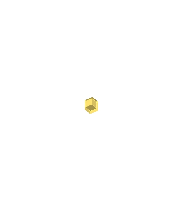 LEGO - Paneel 1 x 1 x 1 hoek - Bright Light Yellow | N